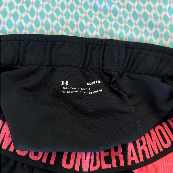 Under Armour Women's Athletic Shorts in Black and Pink - Picture 6 of 6